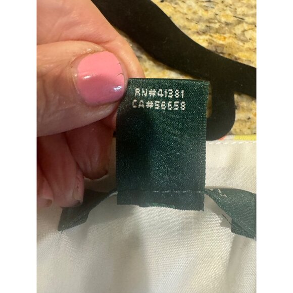 Ralph Lauren Fit Flare Floral Dress Square Neck Pockets Cotton Plus Size 16 - Picture 14 of 14